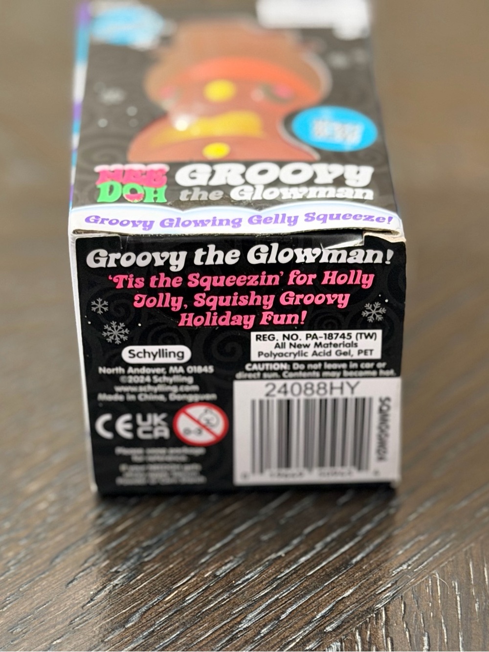 NeeDoh Squishmas Groovy the Glowman Squishy Fidget Stress Toy - Picture 2 of 5
